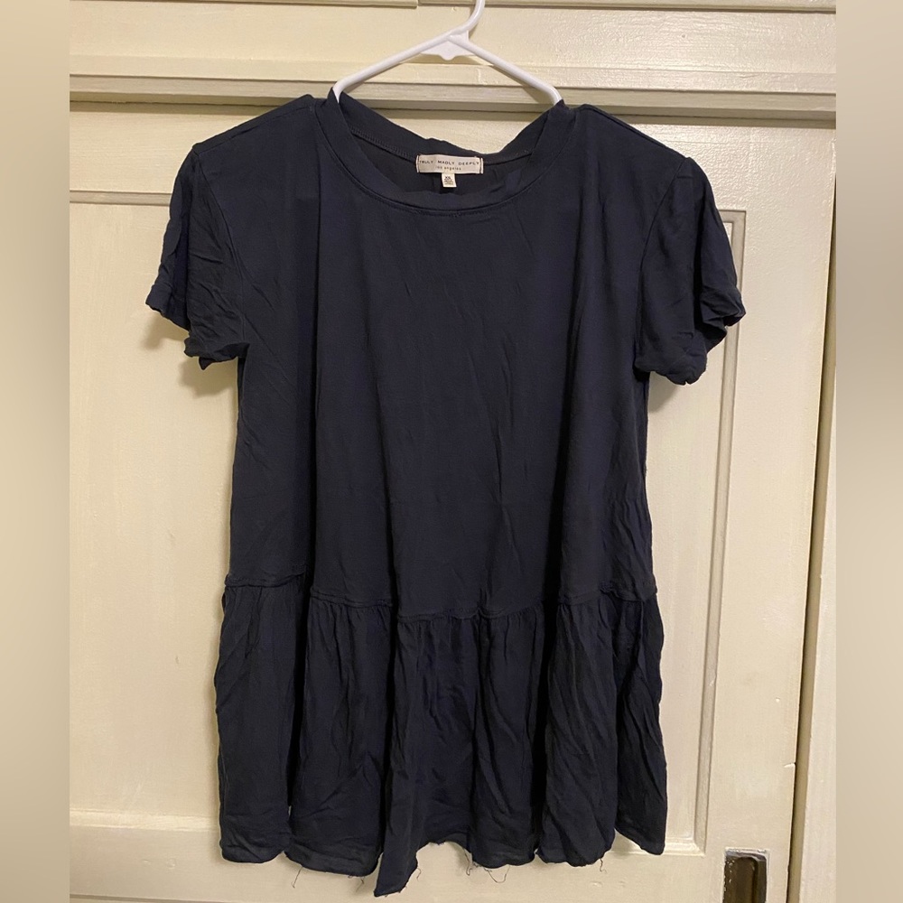 Truly Madly Deeply Navy Tee - Size XS